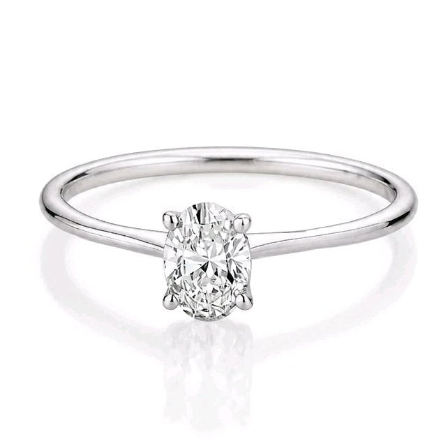 Verlobungsring - Solitaire Oval (0,30 ct.)
