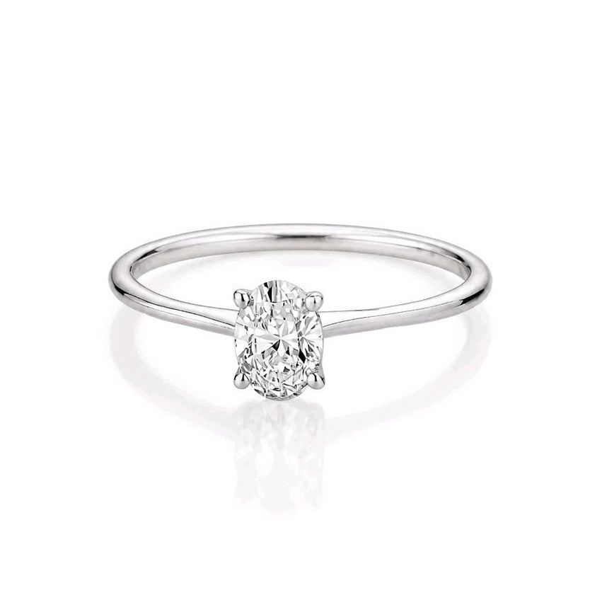 Verlobungsring - Solitaire Oval (0,30 ct.)