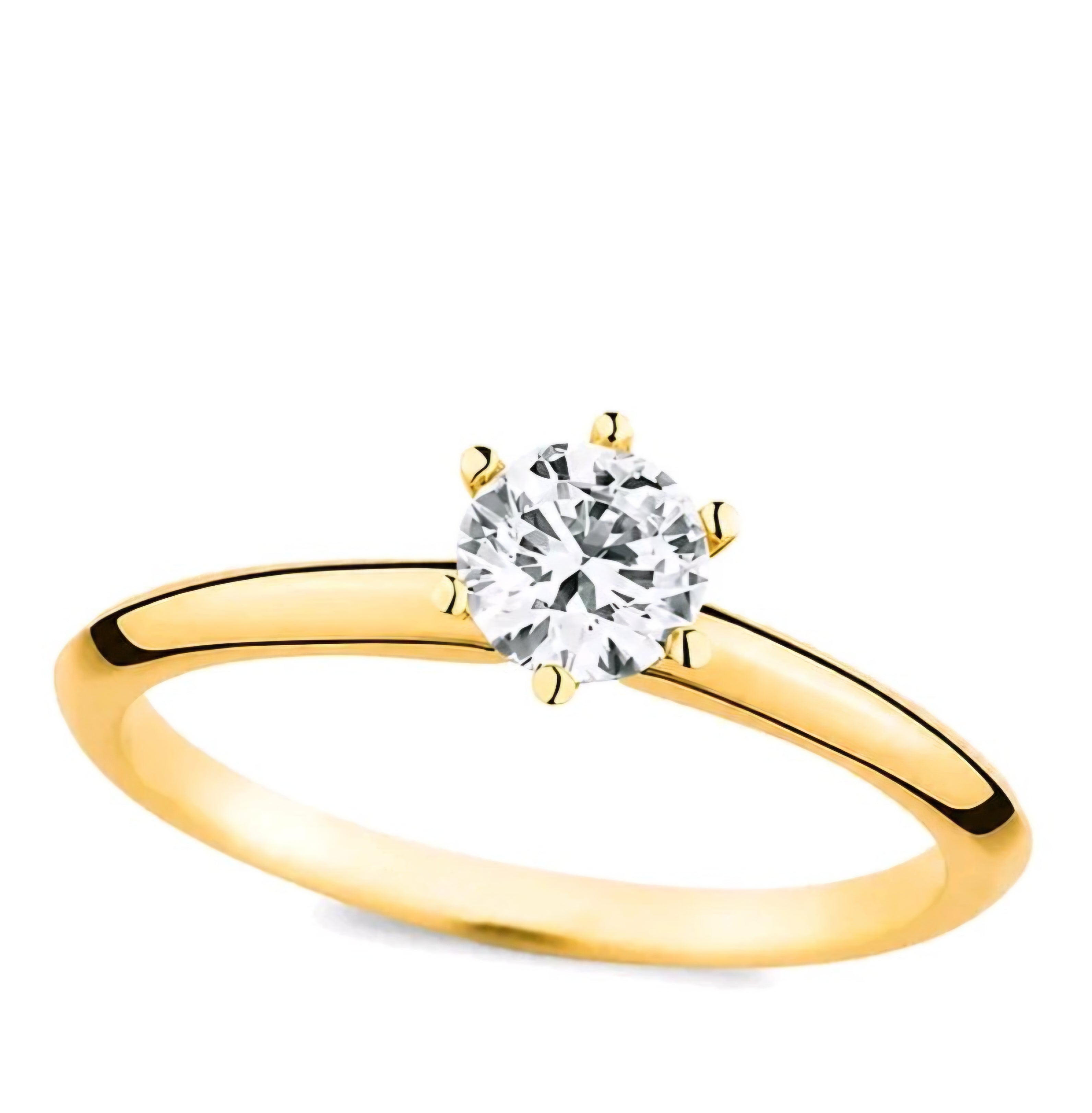 Verlobungsring - Solitaire 6er Krappe (0,10 ct. - 0,50 ct.)