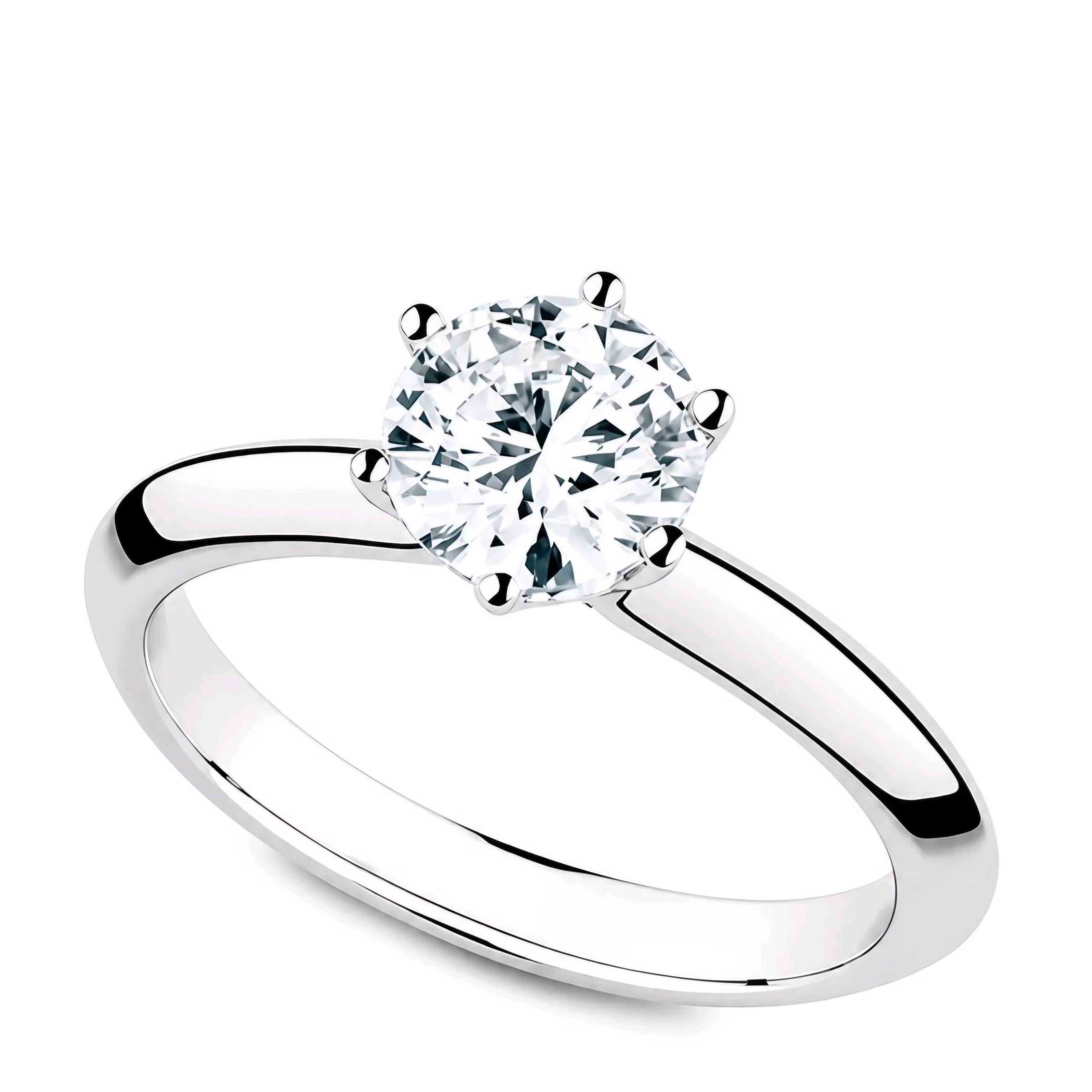Verlobungsring - Solitaire 6er Krappe (0,33 ct. - 1 ct.)