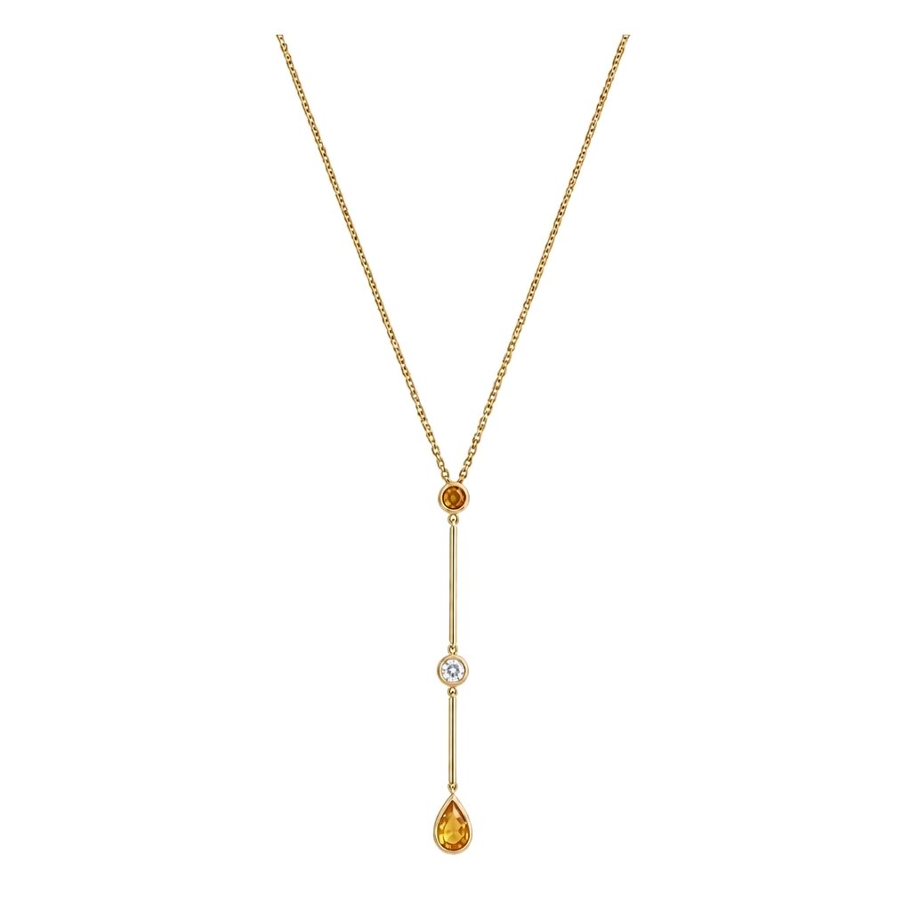 Collier - Citrin Drop