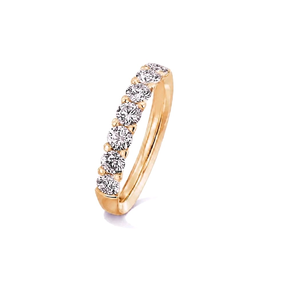 Memoirering - Roségold mit 7 Diamanten (0,5 ct.)