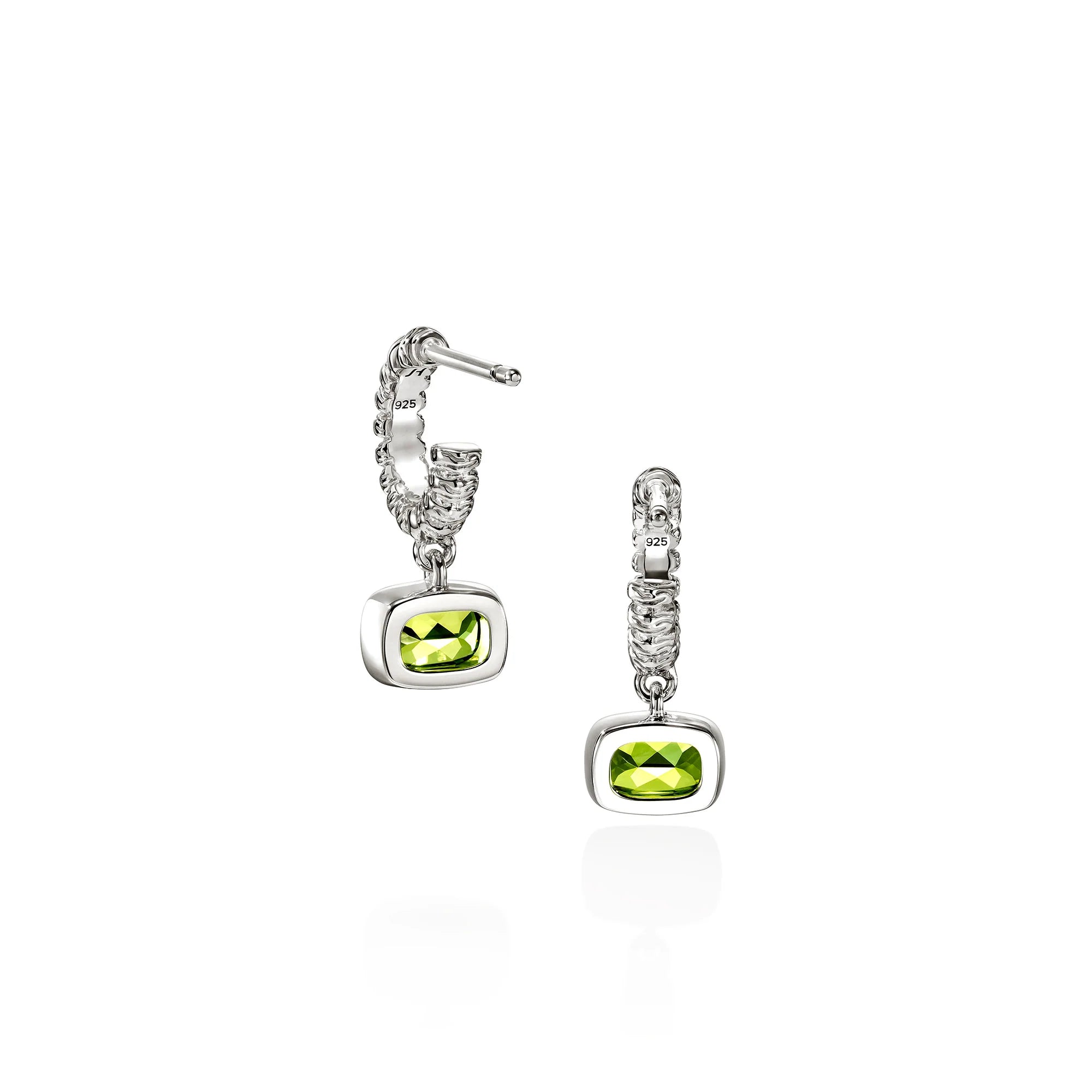John Hardy Heishi Gem Peridot Ohrringe Rückseite – Exklusiv MARRYING München