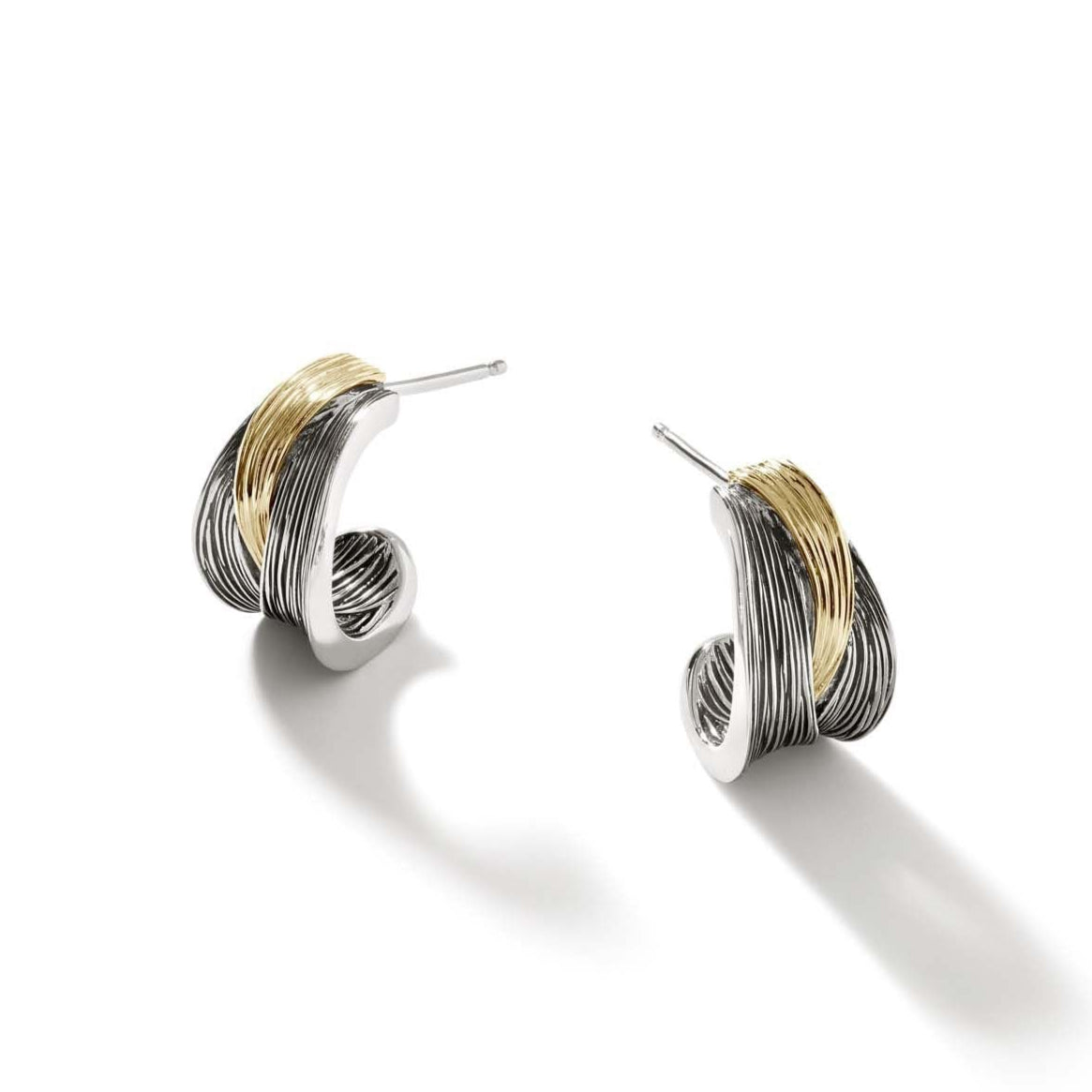Ohrringe - Bamboo Gold & Silber - John Hardy