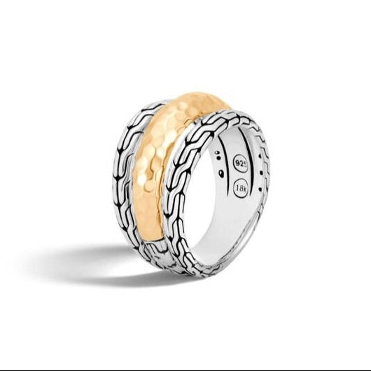 Ring - Hammered Chain - John Hardy