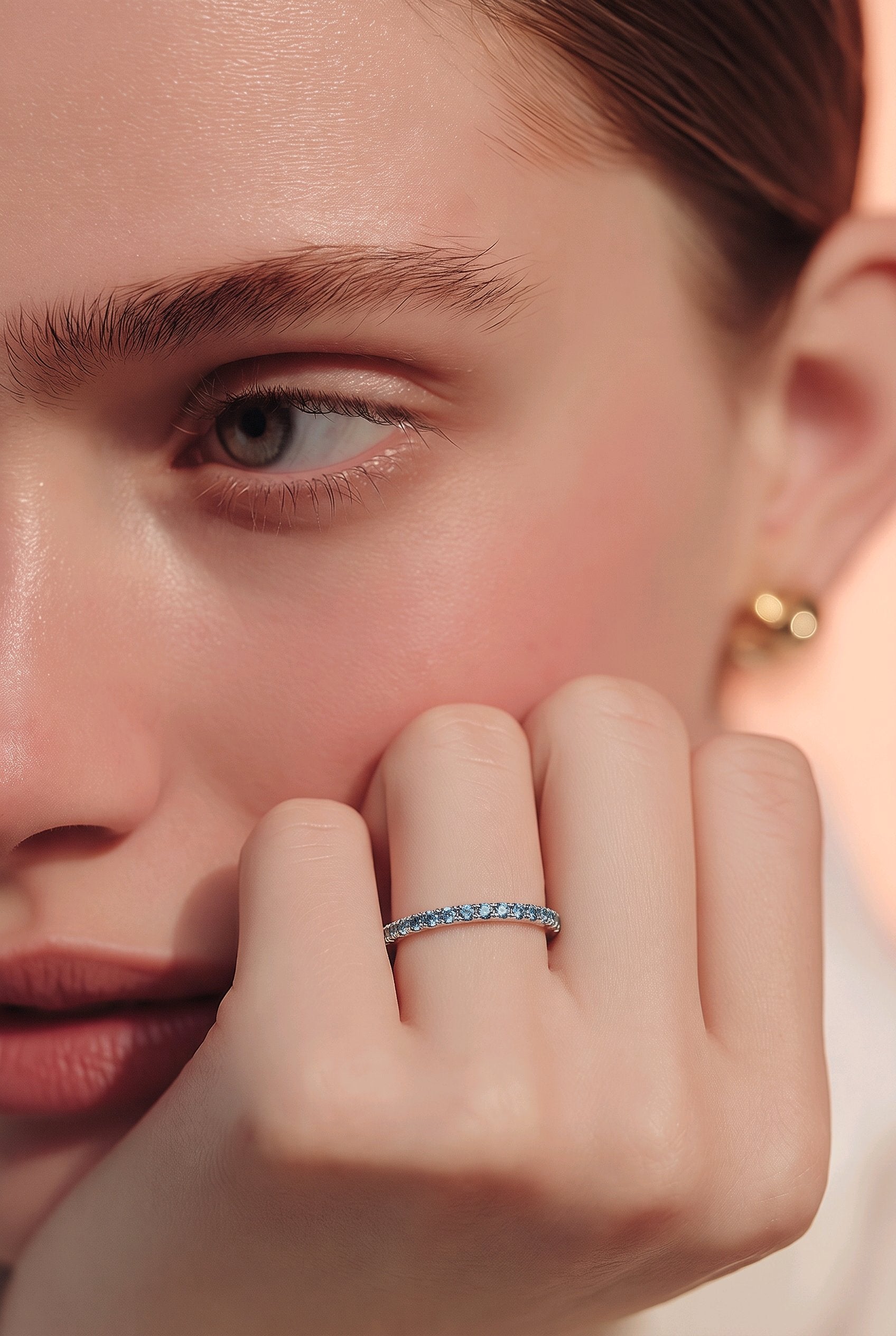 Diamantring Blue Diamond bei MARRYING München
