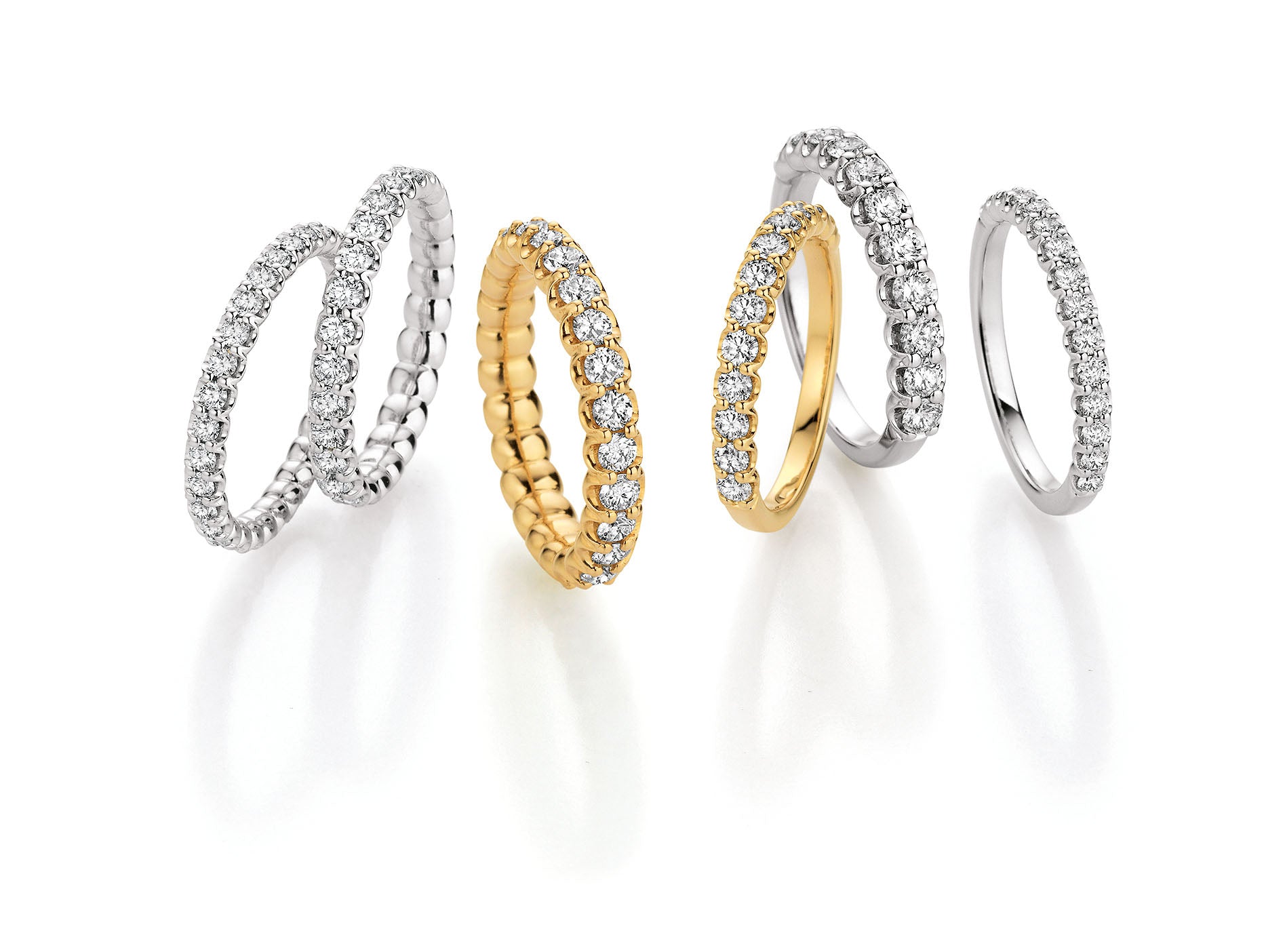 Memoirering - Gelbgold mit Diamanten (1,18 ct.)