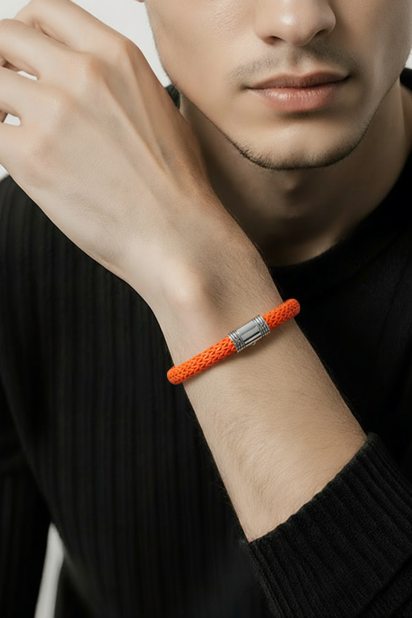 Armband - Orange Rubber - John Hardy