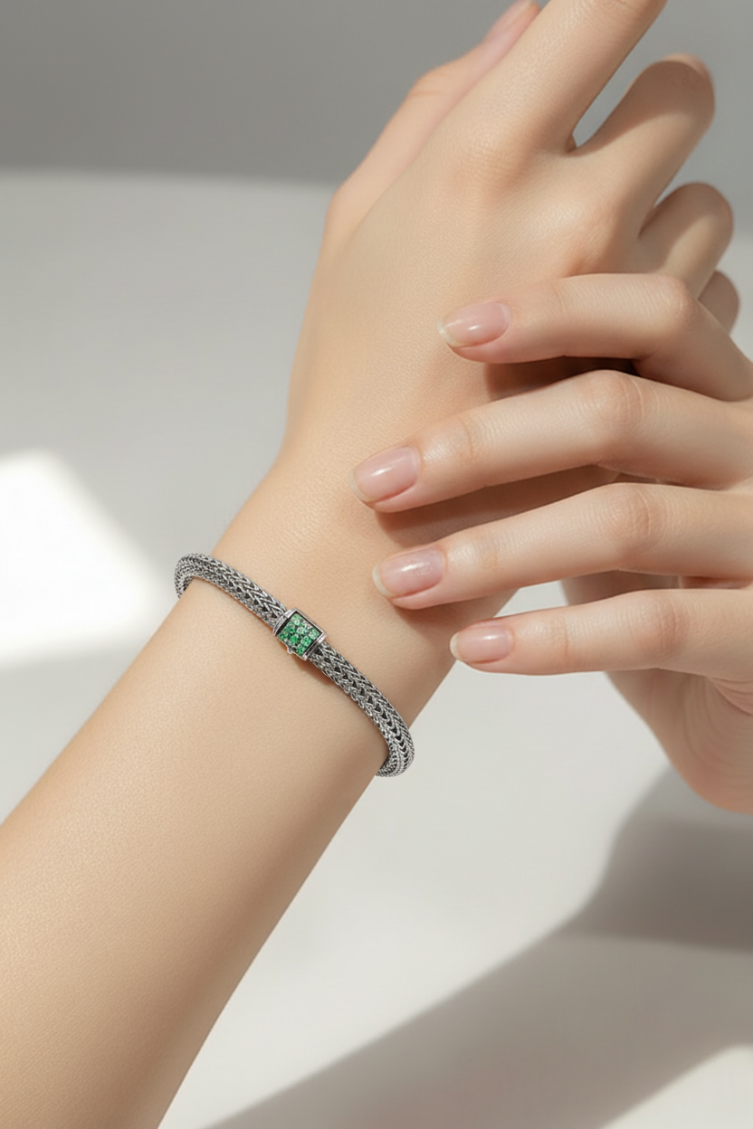 Armband - Classic Chain Tsavorite  - John Hardy