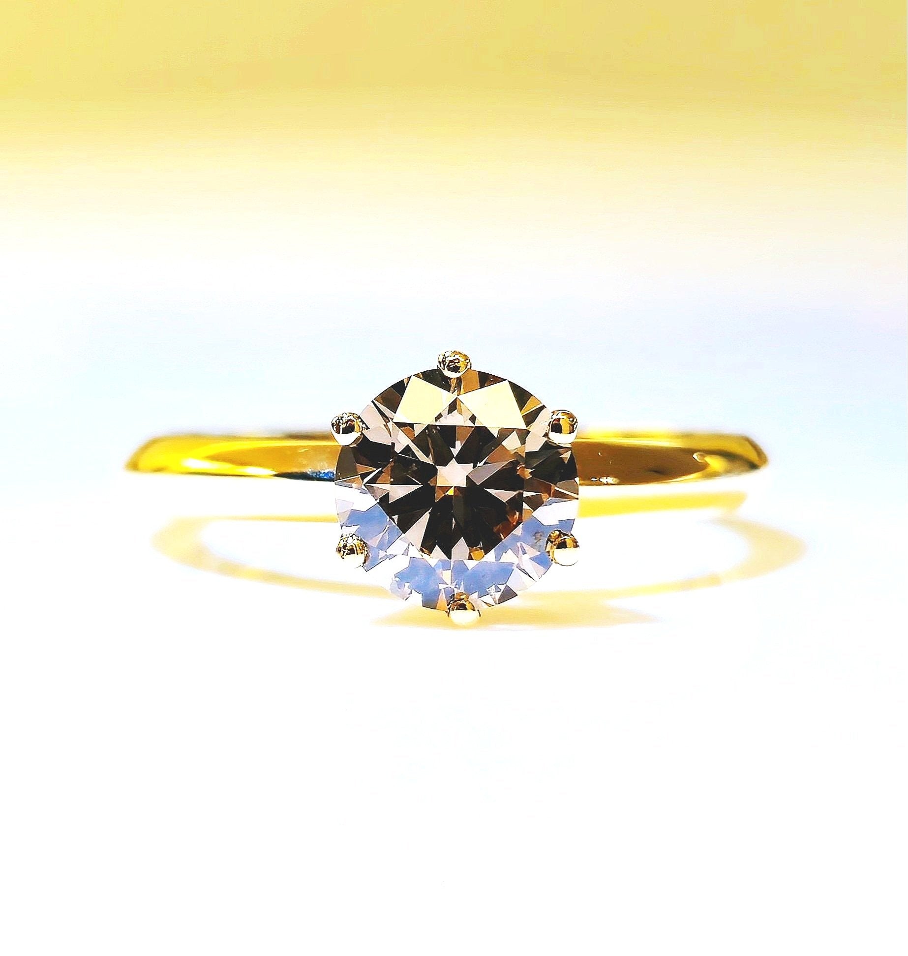 Solitaire - 6er Krappe Natural Brown (1,55 ct.)