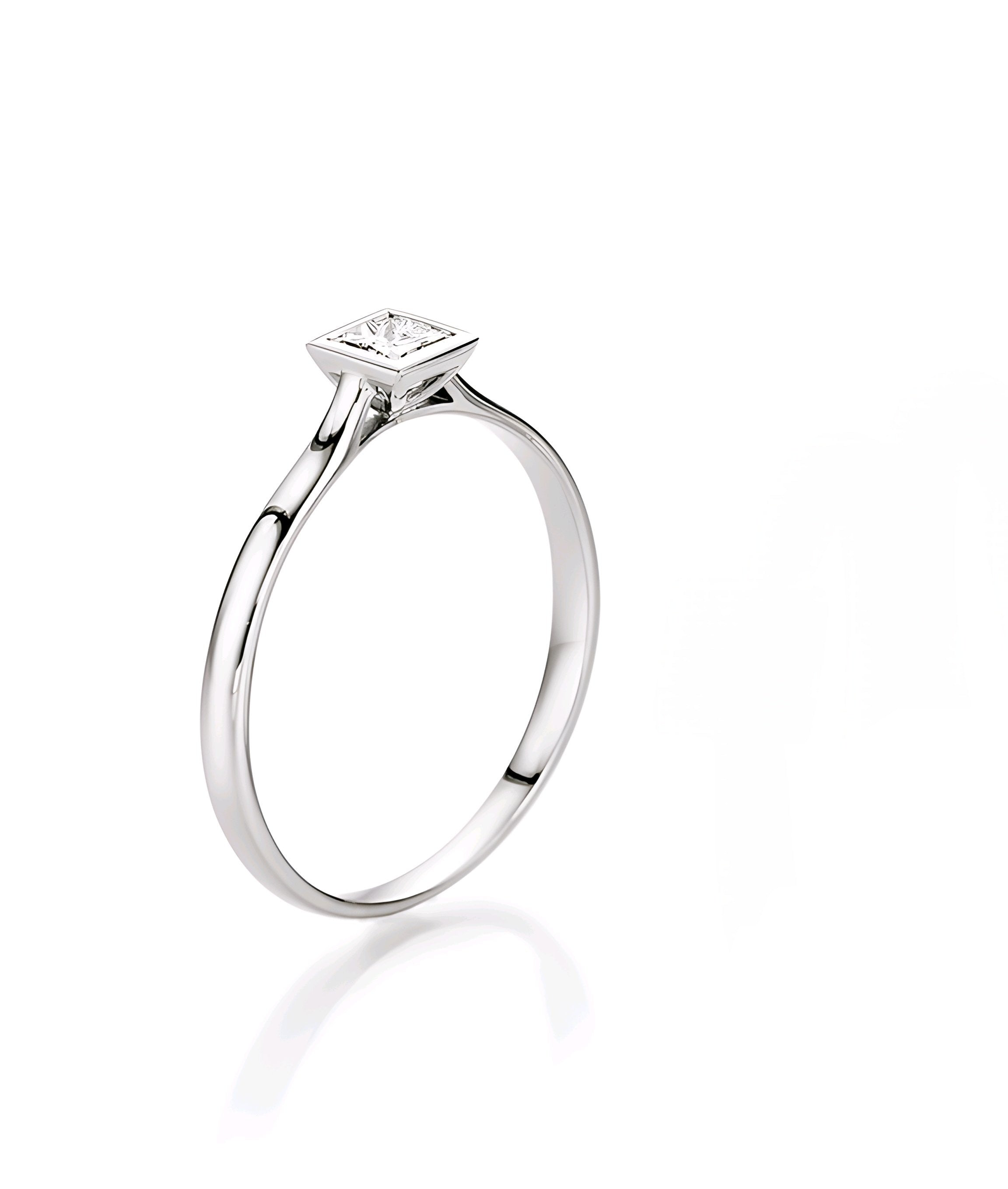 Verlobungsringe - Solitaire Princess Cut (0,50 ct.)